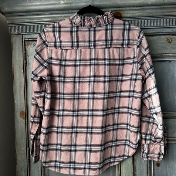 Isabel Marant Etoile Awenty Pink Plaid Flannel Shirt Size 44 - Picture 10 of 11